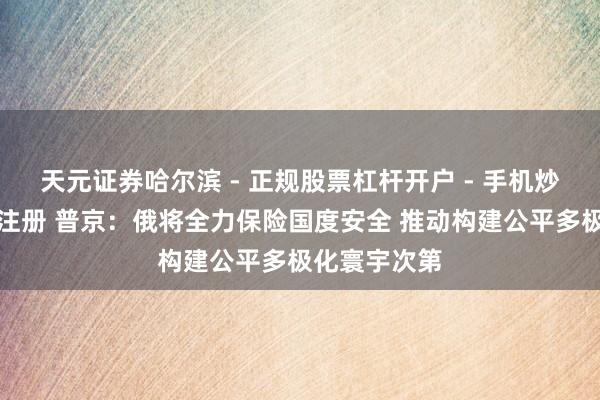 天元证券哈尔滨 - 正规股票杠杆开户 - 手机炒股怎么配资注册 普京：俄将全力保险国度安全 推动构建公平多极化寰宇次第