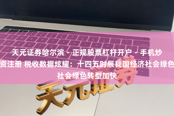 天元证券哈尔滨 - 正规股票杠杆开户 - 手机炒股怎么配资注册 税收数据炫耀：十四五时辰我国经济社会绿色转型加快